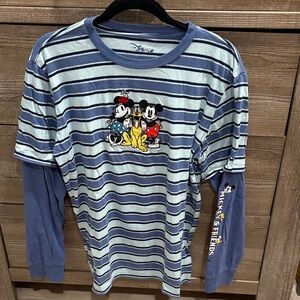 Disney Mickey Mouse & Friends Striped Layered Long Sleeve T-Shirt